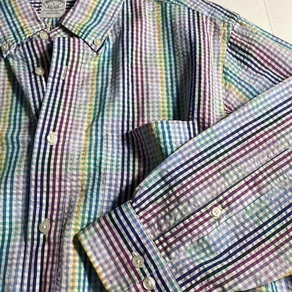 Brooks Brothers, men’s long sleeve, shirt, size L multicolored, original polo - Picture 3 of 7